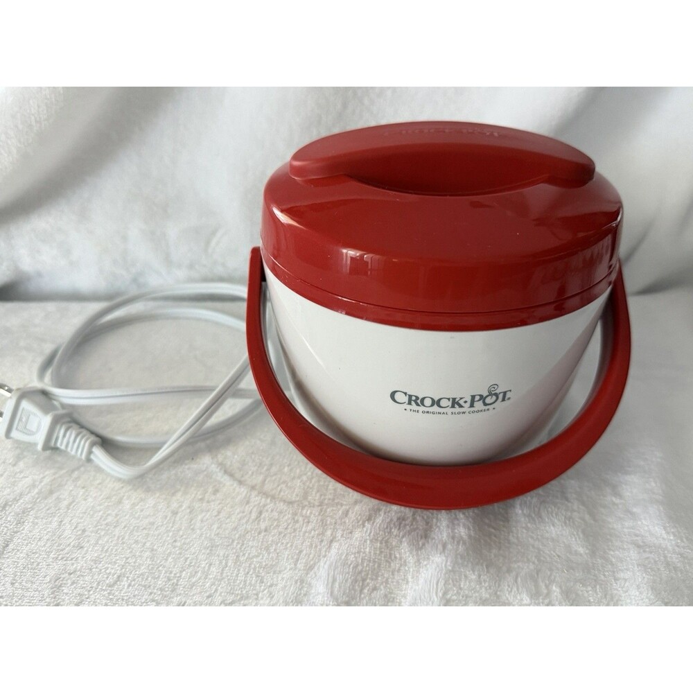 Crock-Pot 20oz  Mini Portable Food Warmer Red White